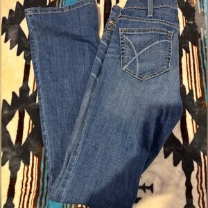 Ariat R.E.A.L denim medium wash high rise boot cut